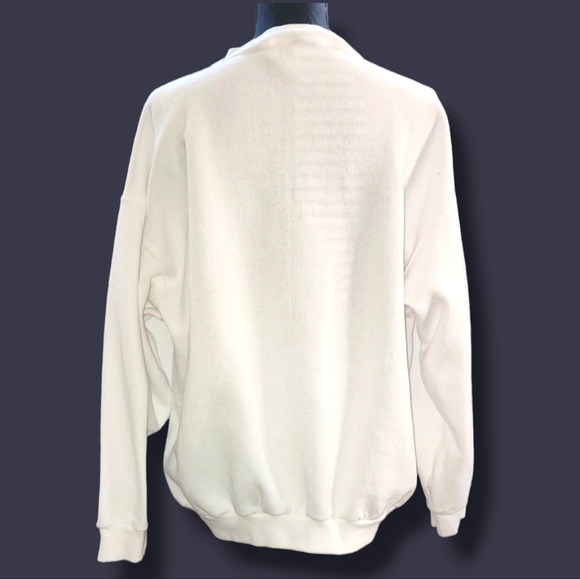 Vintage Tultex Santa Taz Graphic Sweater in White - Picture 3 of 4